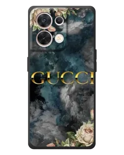 Чехол для OPPO Reno 8 5G с картинкой «Абстрактные цветы Gucci»