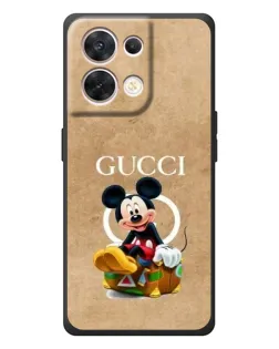 Чехол для OPPO Reno 8 5G с картинкой «Микки Маус Gucci — крафт»