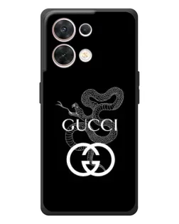 Чехол для OPPO Reno 8 5G с картинкой «Gucci — серебряная змея»