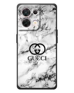 Чехол для OPPO Reno 8 5G с картинкой «Gucci — мраморный шик»