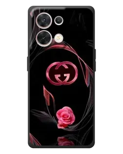 Чехол для OPPO Reno 8 5G с картинкой «Gucci — неоновая роза»