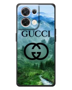Чехол для OPPO Reno 8 5G с картинкой «Gucci — горный пейзаж»