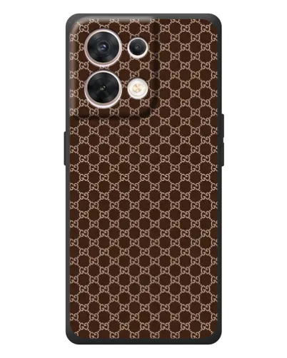 Чехол для OPPO Reno 8 5G с картинкой «Gucci — шоколадная сетка» Чехол для OPPO Reno 8 5G с картинкой «Gucci — шоколадная сетка»