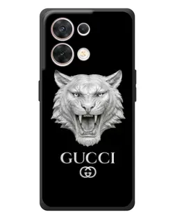 Чехол для OPPO Reno 8 5G с картинкой «Gucci — серебряный лев»