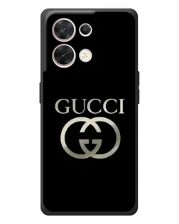 Чехол для OPPO Reno 8 5G с картинкой «Gucci — золото на черном»
