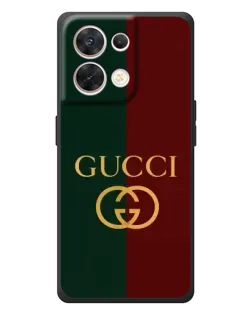 Чехол для OPPO Reno 8 5G с картинкой «Gucci — темно-зеленый градиент»