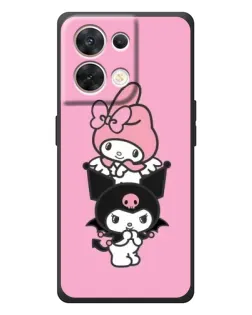 Чехол для OPPO Reno 8 5G с картинкой «My Melody и Kuromi»