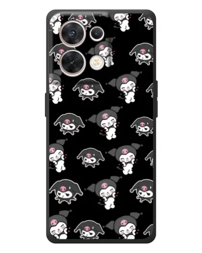 Чехол для OPPO Reno 8 5G с картинкой «Черный паттерн Kuromi» Чехол для OPPO Reno 8 5G с картинкой «Черный паттерн Kuromi»