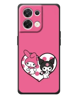 Чехол для OPPO Reno 8 5G с картинкой «Kuromi и My Melody»