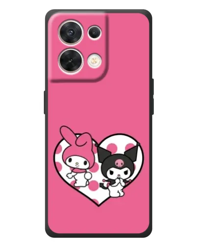 Чехол для OPPO Reno 8 5G с картинкой «Kuromi и My Melody» Чехол для OPPO Reno 8 5G с картинкой «Kuromi и My Melody»