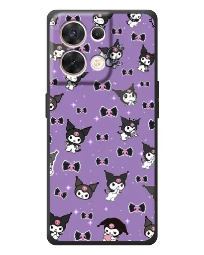 Чехол для OPPO Reno 8 5G с картинкой «Kuromi — паттерн» Чехол для OPPO Reno 8 5G с картинкой «Kuromi — паттерн»