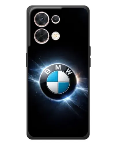 Чехол для OPPO Reno 8 5G с картинкой «BMW — неоновое сияние»