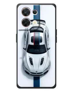 Чехол для OPPO Reno 8 5G с картинкой «Вид сверху — BMW M»