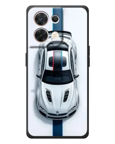 Чехол для OPPO Reno 8 5G с картинкой «Вид сверху — BMW M»