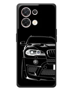 Чехол для OPPO Reno 8 5G с картинкой «Темный силуэт BMW»