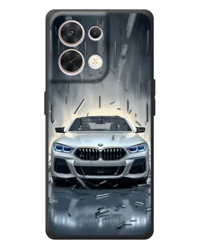 Чехол для OPPO Reno 8 5G с картинкой «BMW в свете фар»