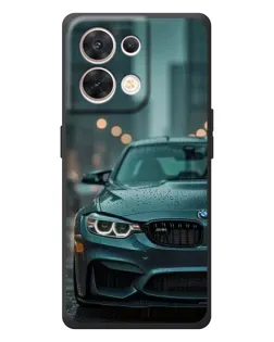 Чехол для OPPO Reno 8 5G с картинкой «BMW в огнях города»
