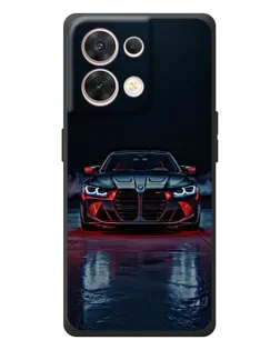 Чехол для OPPO Reno 8 5G с картинкой «BMW на мокрой дороге»