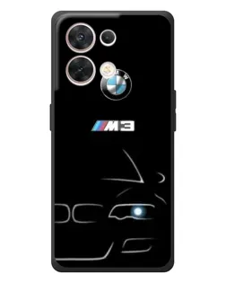 Чехол для OPPO Reno 8 5G с картинкой «Минималистичный принт BMW M3»