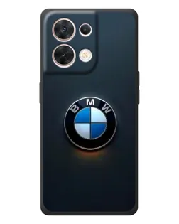 Чехол для OPPO Reno 8 5G с картинкой «Логотип BMW — минимализм»
