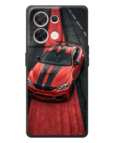 Чехол для OPPO Reno 8 5G с картинкой «BMW на красной дорожке»