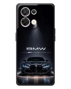 Чехол для OPPO Reno 8 5G с картинкой «BMW сквозь ночной город»