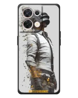 Чехол для OPPO Reno 8 5G с картинкой «PUBG — боец в пыли»