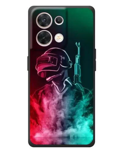 Чехол для OPPO Reno 8 5G с картинкой «PUBG — огненный воин» Чехол для OPPO Reno 8 5G с картинкой «PUBG — огненный воин»