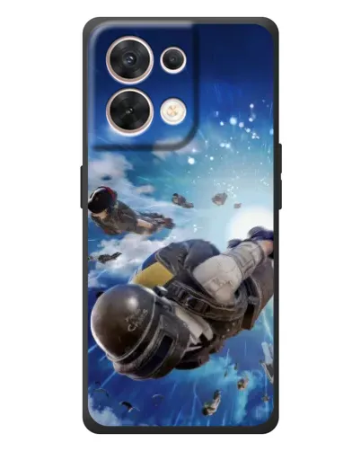 Чехол для OPPO Reno 8 5G с картинкой «Десант PUBG — прыжок» Чехол для OPPO Reno 8 5G с картинкой «Десант PUBG — прыжок»