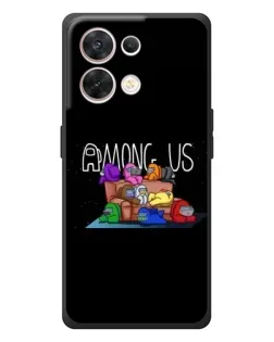 Чехол для OPPO Reno 8 5G с картинкой «Логотип Among Us»