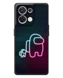 Чехол для OPPO Reno 8 5G с картинкой «Among Us неон-арт» Чехол для OPPO Reno 8 5G с картинкой «Among Us неон-арт»