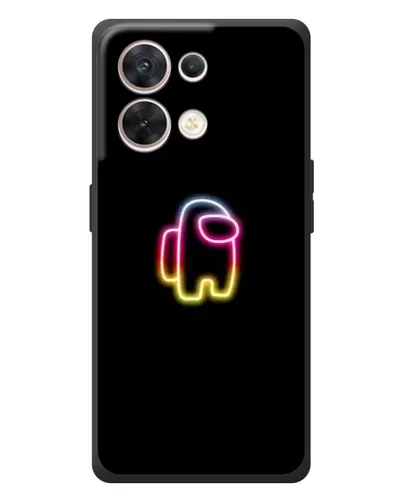 Чехол для OPPO Reno 8 5G с картинкой «Among Us градиент»