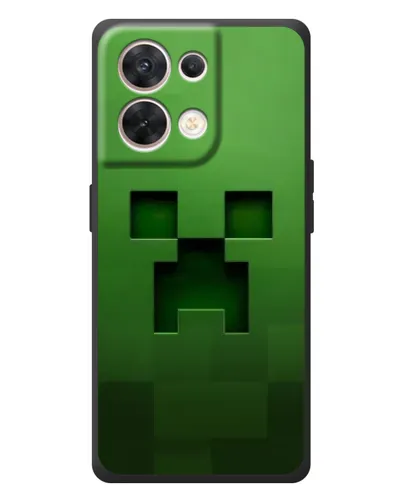 Чехол для OPPO Reno 8 5G с картинкой «Крипер микро-дизайн»