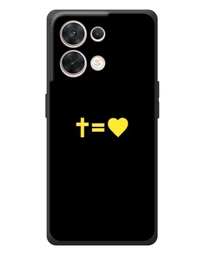 Чехол для OPPO Reno 8 5G с картинкой «Сердце и Крест» Чехол для OPPO Reno 8 5G с картинкой «Сердце и Крест»