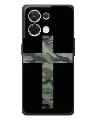 Чехол для OPPO Reno 8 5G с картинкой «Милитари Крест» Чехол для OPPO Reno 8 5G с картинкой «Милитари Крест»