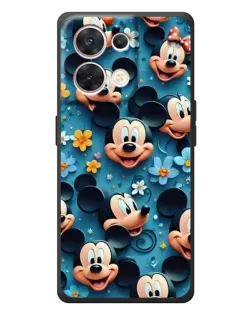 Чехол для OPPO Reno 8 5G с картинкой «Паттерн Микки и Минни»