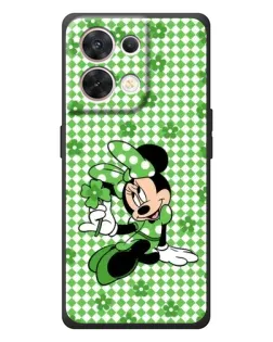 Чехол для OPPO Reno 8 5G с картинкой «Mickey в клетку»