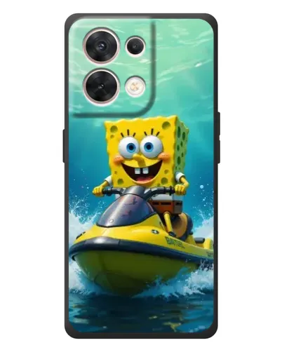 Чехол для OPPO Reno 8 5G с картинкой «Спанч Боб на гидроцикле» Чехол для OPPO Reno 8 5G с картинкой «Спанч Боб на гидроцикле»
