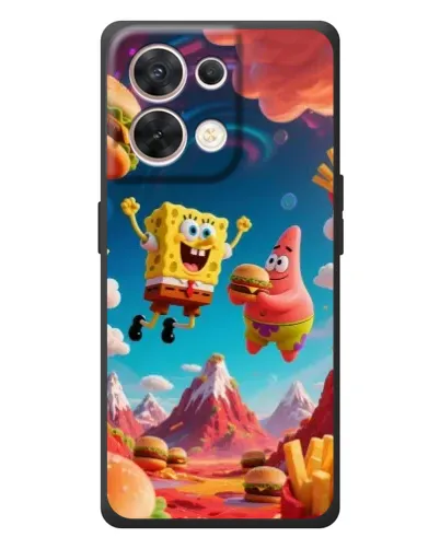 Чехол для OPPO Reno 8 5G с картинкой «Космический фастфуд» Чехол для OPPO Reno 8 5G с картинкой «Космический фастфуд»