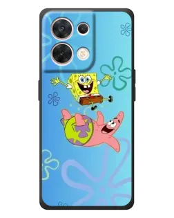Чехол для OPPO Reno 8 5G с картинкой «Спанч Боб и Патрик»