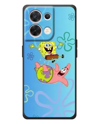 Чехол для OPPO Reno 8 5G с картинкой «Спанч Боб и Патрик» Чехол для OPPO Reno 8 5G с картинкой «Спанч Боб и Патрик»
