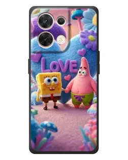 Чехол для OPPO Reno 8 5G с картинкой «Губка Боб Патрик»