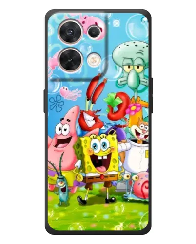Чехол для OPPO Reno 8 5G с картинкой «Губка Боб и друзья» Чехол для OPPO Reno 8 5G с картинкой «Губка Боб и друзья»