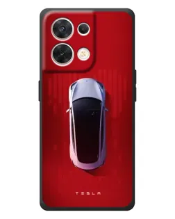 Чехол для OPPO Reno 8 5G с картинкой «Tesla Top View» Чехол для OPPO Reno 8 5G с картинкой «Tesla Top View»