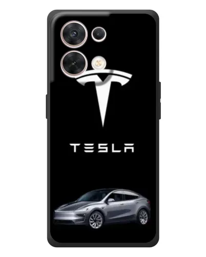 Чехол для OPPO Reno 8 5G с картинкой «Tesla Model Y»