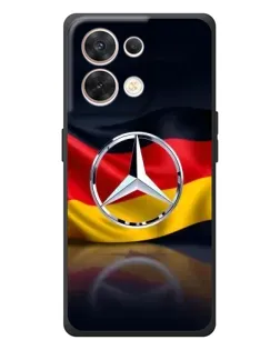 Чехол для OPPO Reno 8 5G с картинкой «Mercedes — флаг Германии»