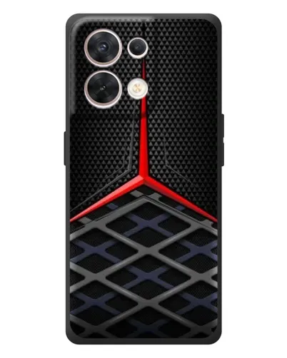 Чехол для OPPO Reno 8 5G с картинкой «Mercedes Carbon Grid»