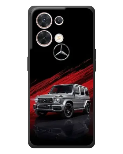 Чехол для OPPO Reno 8 5G с картинкой «Mercedes G-Class красный»