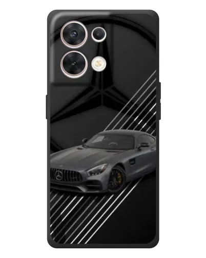 Чехол для OPPO Reno 8 5G с картинкой «Mercedes AMG — графика»
