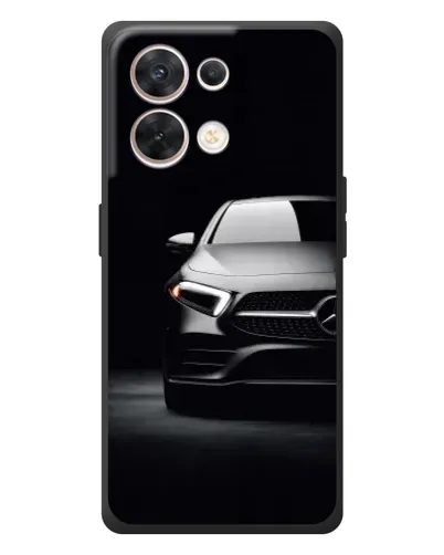Чехол для OPPO Reno 8 5G с картинкой «Свет фар Mercedes»
